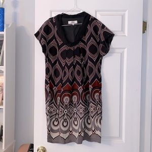 Tibi 100 percent silk dress with scoop neckline